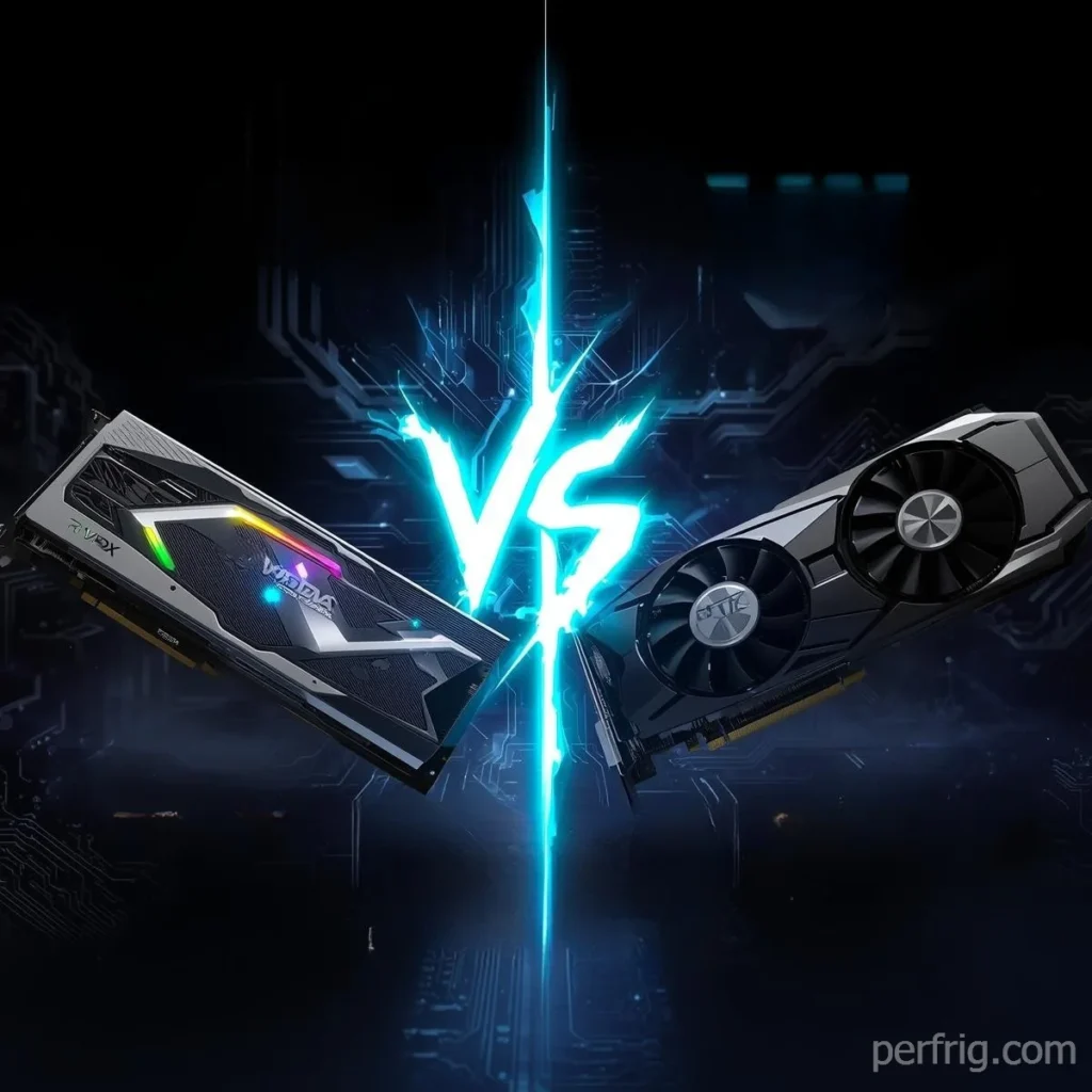 RTX 4070 vs RTX 4070 Ti graphics cards side by side comparison showing specs and performance differences