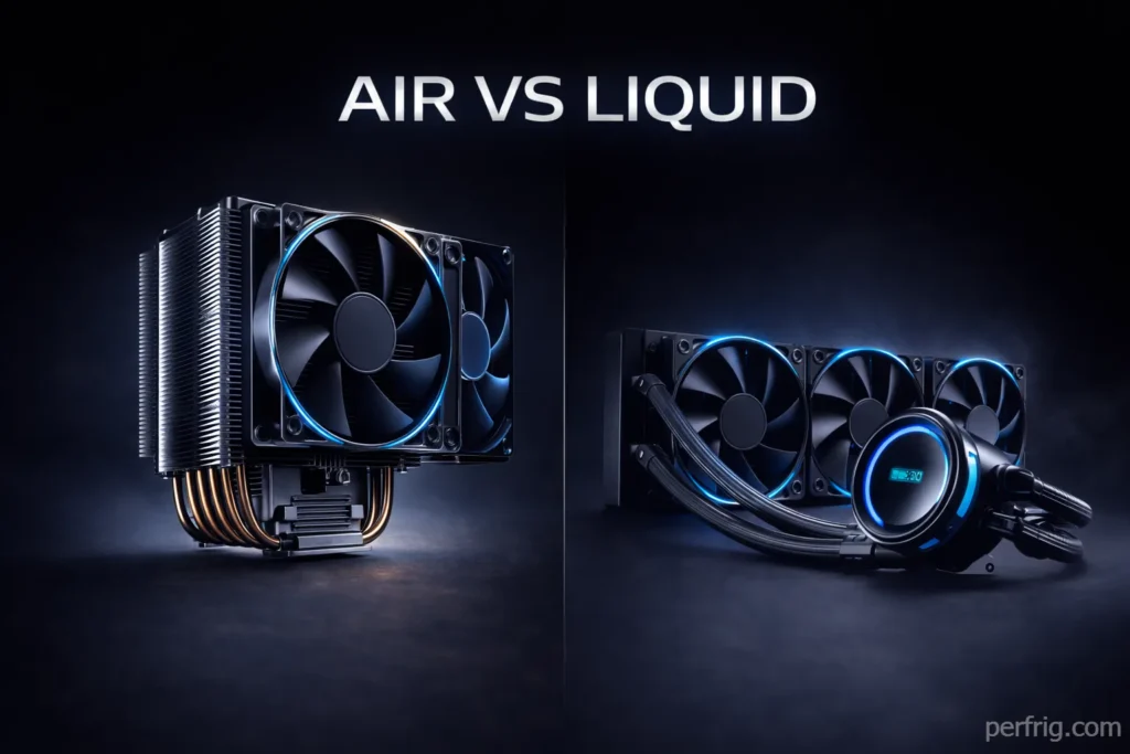 Best CPU coolers 2026 comparing tower air coolers vs AIO liquid cooling solutions