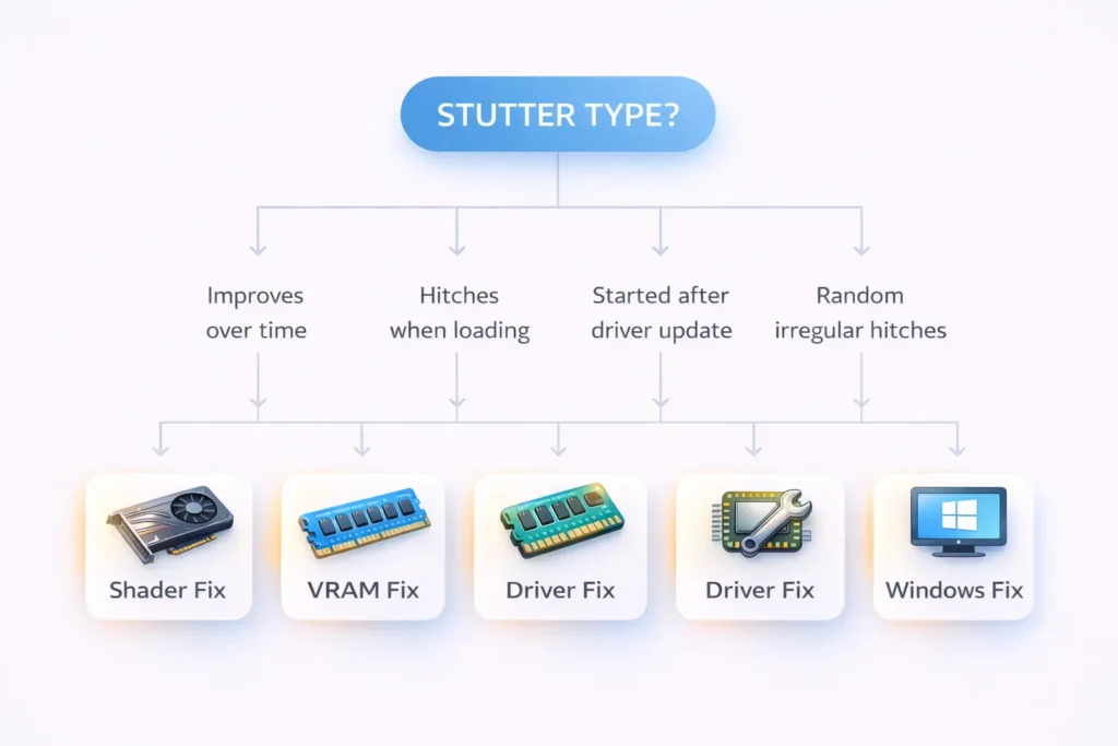 How to reduce stuttering in PC games: complete fix guide covering shader compilation, VRAM exhaustion, driver issues and Windows settings