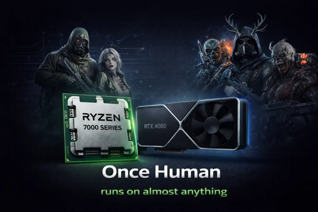 Once Human system requirements PC -minimum and recommended specs for CPU GPU and RAM