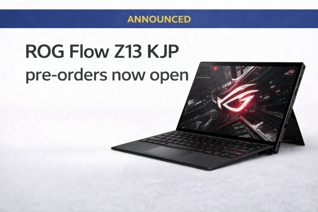 ROG Flow Z13-KJP Kojima Productions Edition gaming tablet pre-orders open February 24 2026 at $3699