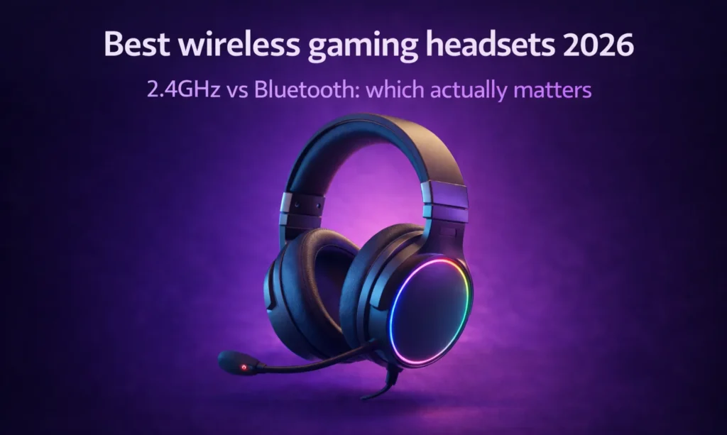 Best wireless gaming headsets 2026 guide covering 2.4GHz vs Bluetooth latency mic quality battery life and top picks by budget
