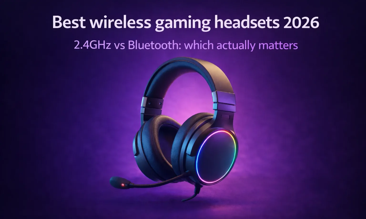 Best wireless gaming headsets 2026 guide covering 2.4GHz vs Bluetooth latency mic quality battery life and top picks by budget