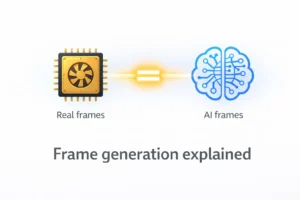 Frame generation explained: real FPS vs AI frames