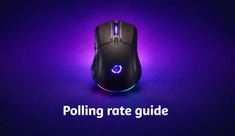 Mouse polling rate guide for gaming mice covering 125Hz vs 1000Hz vs 8000Hz for competitive PC gaming
