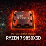 Ryzen 7 9850X3D review featured image showing AMD gaming CPU with 3D V-Cache for gaming benchmarks 2026