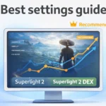 Where Winds Meet best settings guide featured image showing PC monitor with settings menu and performance optimization overview