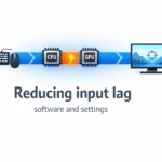 Reducing input lag guide covering NVIDIA Reflex AMD Anti-Lag in-game settings USB polling rate and exclusive fullscreen without buying new hardware