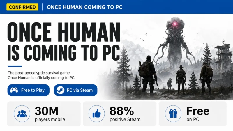 Once Human PC: the free survival horror game that 30 million players signed up for before mobile even launched